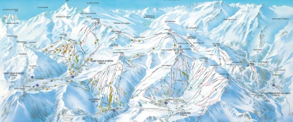 plan des pistes st jean d'arves